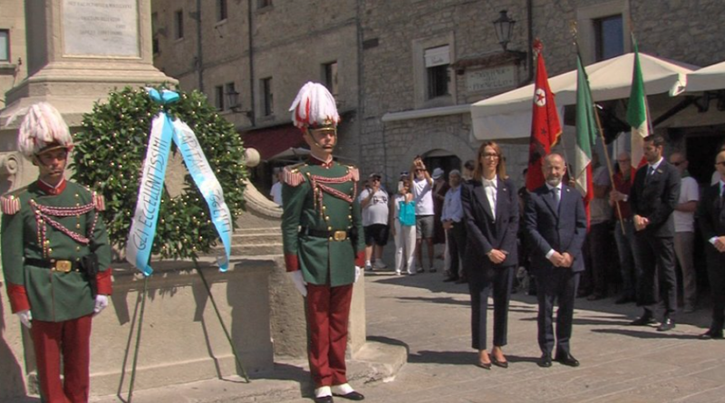 San Marino. La Reggenza e le istituzioni protagonisti della cerimonia in occasione del 28 luglio