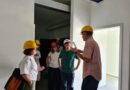 Santarcangelo. Le autorità comunali insieme alla Consulta dello sport per un sopralluogo al cantiere della nuova palestra