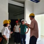Santarcangelo. Le autorità comunali insieme alla Consulta dello sport per un sopralluogo al cantiere della nuova palestra