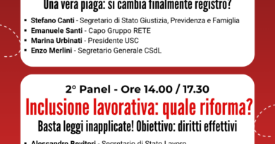 CSdL, una giornata di confronto su lavoro, previdenza e inclusione