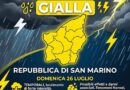 Unione Volontariato San Marino. Allerta meteo Codice colore giallo per temporali