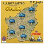 San Marino. Unione Volontari Protezione Civile. Allerta Meteo Colore Giallo per Temporali