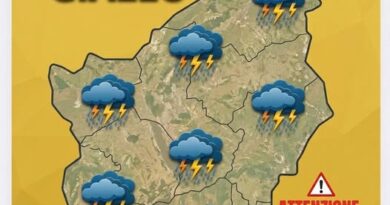 San Marino. Unione Volontari Protezione Civile. Allerta Meteo Colore Giallo per Temporali