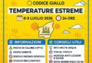 San Marino. Unione Volontariato Protezione Civile. Codice Colore Giallo per temperature estreme