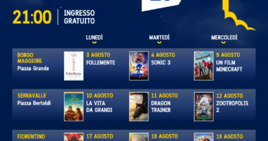 Ad agosto torna il cinema sotto le stelle nei Castelli della Repubblica di San Marino