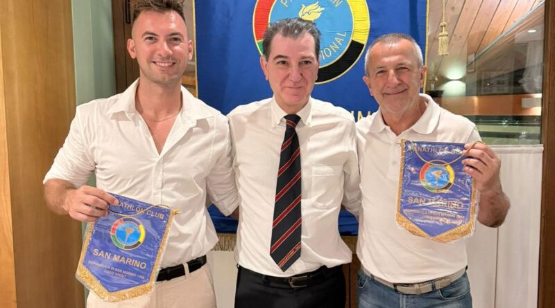 Il pilota Thomas Marini e Paolo Michelotti ospiti del Panathlon club di San Marino