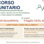 “Soccorso Comunitario”: giovedì 9 luglio a Sassofeltrio una serata per capire cosa fare in caso di emergenza