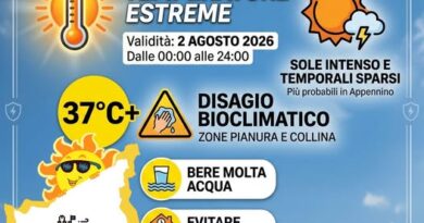 Unione Volontariato Protezione Civile San Marino. Allerta Meteo. Codice colore giallo per Temperature Estreme