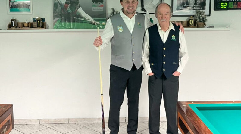 Maurizio Gobbi e Alfredo José Torre Rossini rappresenteranno San Marino al Mondiali di biliardo 5 birilli in Argentina