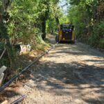 Santarcangelo. Via Fornello, proseguono i lavori per la messa in sicurezza della strada e il rinnovo della condotta idrica