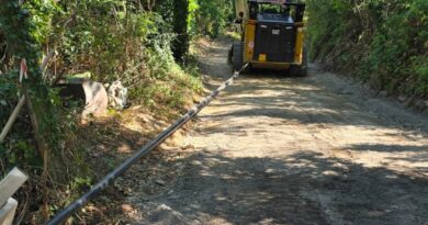 Santarcangelo. Via Fornello, proseguono i lavori per la messa in sicurezza della strada e il rinnovo della condotta idrica