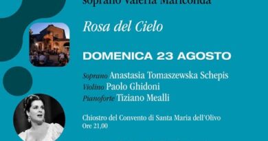 Maciano Convivium al Chiostro del Convento di Santa Maria degli Oliva, domenica 23 agosto, ore 21