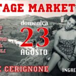 Montecerignone vintage market, domenica 23 agosto