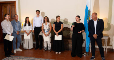 San Marino. Consegnati i diplomi ai giovani sammarinesi all’estero che hanno frequentato i soggiorni culturali