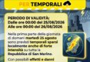 Unione Protezione Civile San Marino. Allerta meteo Codice Colore giallo per temporali