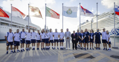 San Marino al Villaggio del Mediterraneo: alzabandiera per la delegazione sammarinese