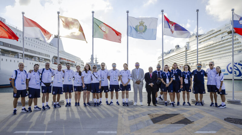 San Marino al Villaggio del Mediterraneo: alzabandiera per la delegazione sammarinese