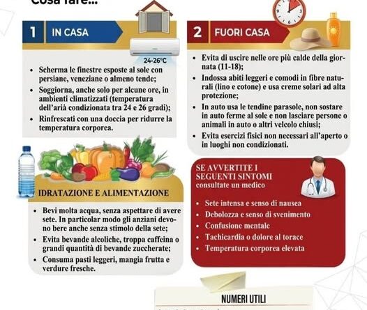 Ondate di calore, cosa fare e cosa non fare. I consigli della Protezione Civile di San Marino