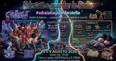 San Marino. L’8 e il 9 agosto, tutti sdraiati al Parco Laiala a veder le stelle