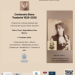 Dal 7 all’11 ottobre, il “Centenario ci Elena Teodorini arriva a San Marino