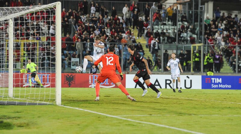 Nazionale: l’Albania segna tre gol, un super Sherri ne nega uno a Nanni