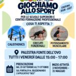 Al via le preiscrizioni per “Giochiamo allo Sport”: novità pomeridiana di Calisthenics e potenziamento muscolare aperta anche agli studenti fuori territorio