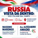 Il Comites San Marino organizza un incontro con Massimo Marengo: “Russia vista da dentro”