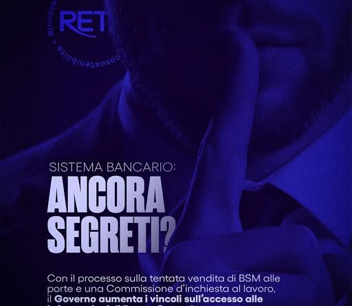 San Marino. Rete. Trasparenza nel sistema bancario, questa sconosciuta.  Informazioni interdette anche ai Consiglieri