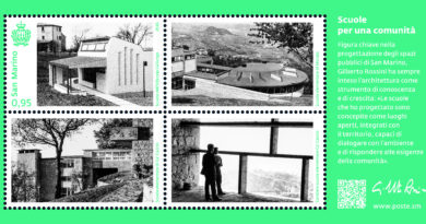 San Marino. “Scuole per una comunità” la nuova emissione postale di Poste San Marino dedicata all’Ingegner Gilberto Rossini