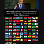 Ecco la lista dei Paesi che hanno abbandonato l’Aula delle NU quando ha preso la parola il leader israeliano