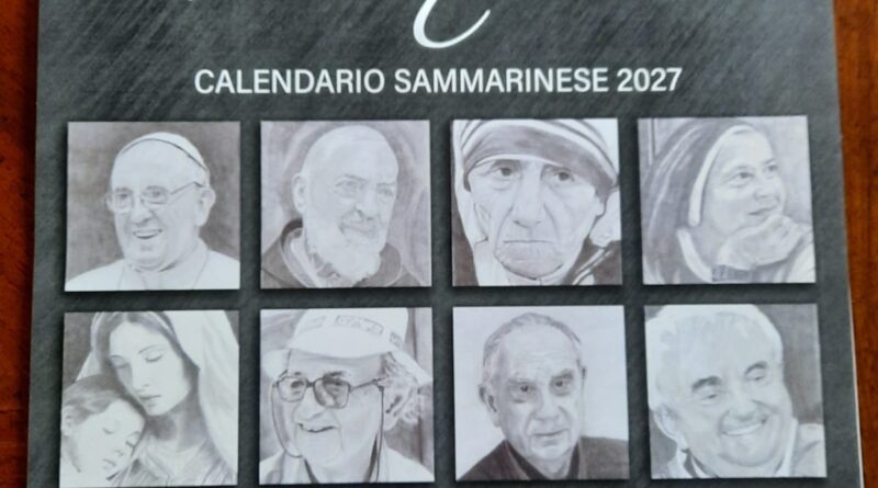 San Marino. Presentazione pubblica del calendario “Vocazioni” opera di Checco Guidi. il ricavato destinato a fini solidaristici