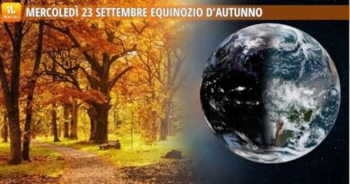 Meteo, il 23 Settembre l’Equinozio: l’Autunno sarà più caldo e più piovoso della media. Prime indicazioni