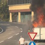 San Marino. Furgone avvolto dalle fiamme a Fiorina, autista riesce a mettersi in salvo