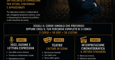 “Laboratorio in scena 2026/2027”. A San Marino teatro, voce e cinema con una nuova proposta per corsi in presenza e online. Firma la docenza: Fabrizio Raggi