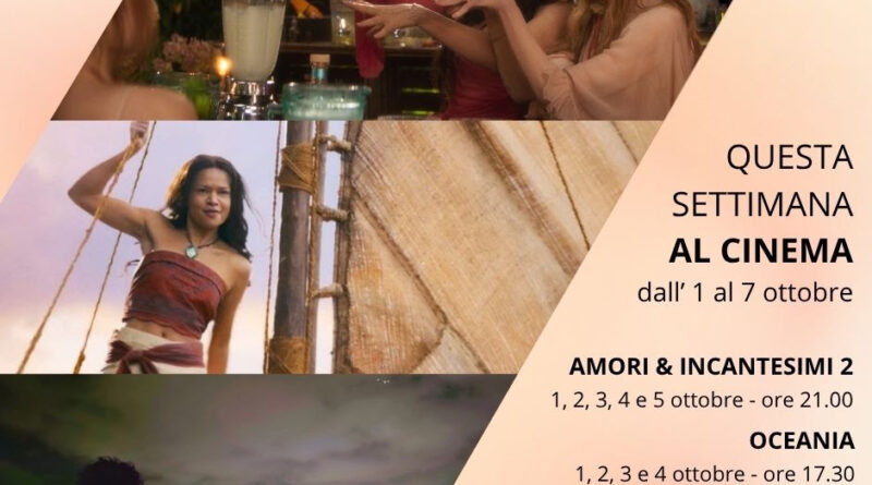 Programmazione San Marino Cinema dal 1 al 7 ottobre 2026