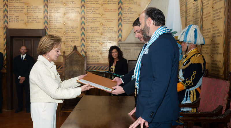 San Marino. Cinque nuovi Ambasciatori presentano le Lettere Credenziali alla Reggenza