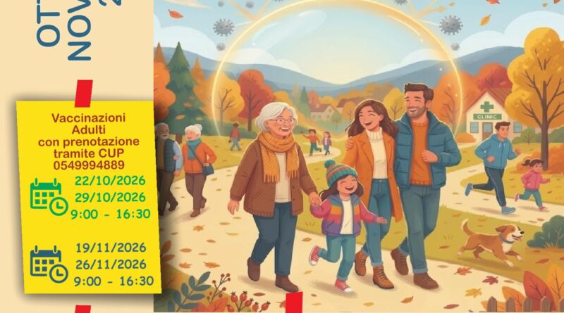 San Marino. Vaccinazione antinfluenzale: giovedì 8 ottobre il primo Open Day