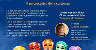 San Marino. “L’Io e le sue Maschere” – Conferenza pubblica e gratuita presso il Centro Sociale di Dogana