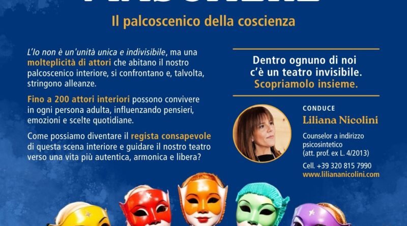 San Marino. “L’Io e le sue Maschere” – Conferenza pubblica e gratuita presso il Centro Sociale di Dogana