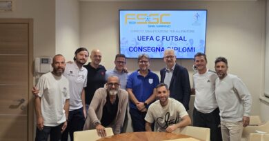 Formazione: consegnati i diplomi UEFA C Futsal a dieci nuovi allenatori