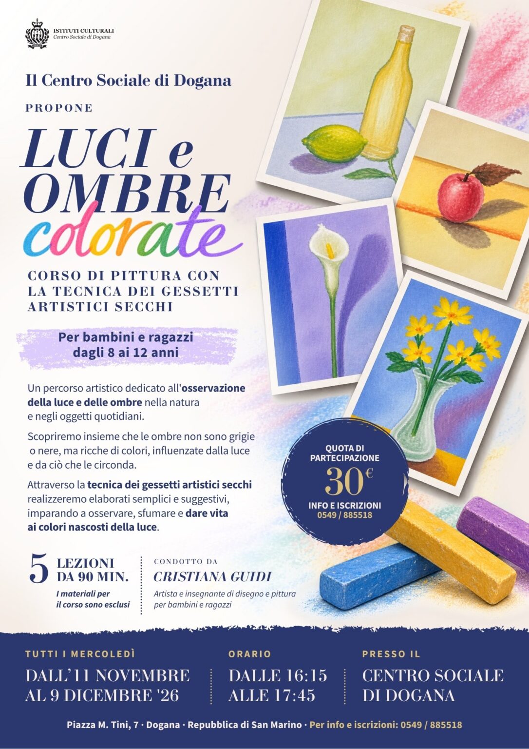 “Luci e ombre colorate” – Corso di pittura per bambini e ragazzi presso ...