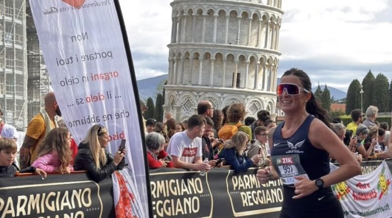 Elisa Pellegrini completa la sua prima mezza maratona a Pisa