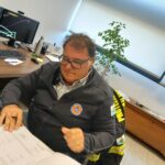 San Marino. Scuole in campo. Il capo della Protezione Civile Pietro Falcioni spiega il ruolo del Servizio e quello dei Volontari
