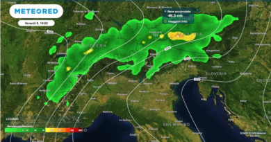 Meteo, imminente tempesta autunnale, in arrivo tanta pioggia e la prima neve sulle Alpi