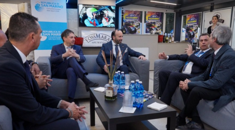 Le più alte istituzioni della Repubblica di San Marino in visita al centro nevralgico della 24° edizione del RallyLegend