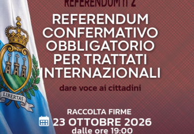 San Marino. I CapiFamiglia propongono un referendum confermativo obbligatorio e automatico per trattati internazionali impattanti su sovranità/autonomia
