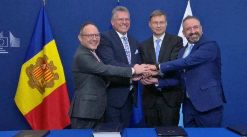 San Marino e Andorra firmano l’accordo di associazione con la UE. Il Segretario Beccari: “Una pagina di storia per la Repubblica”