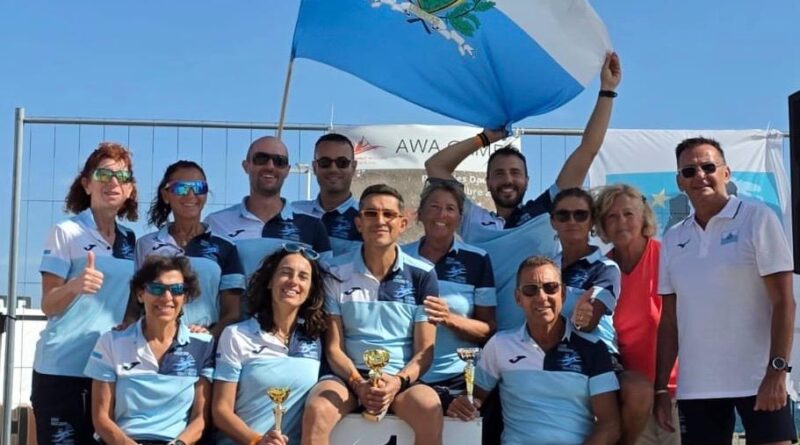 San Marino protagonista in Francia, cinque podi nell’Aquawalking