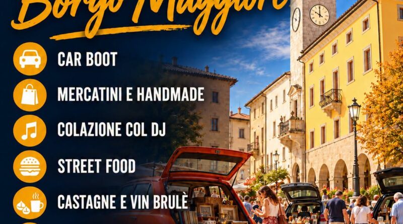 Una domenica di colori, sapori, musica e tante curiosità, tutta da vivere a Borgo Maggiore!
