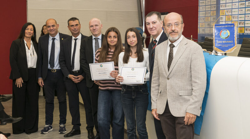Panathlon San Marino, scuola e sport sul podio: a Terenzi il premio 2026